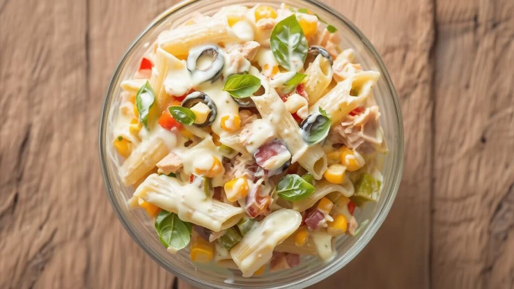 Hladna pasta salata sa tunjevinom i kukuruzom