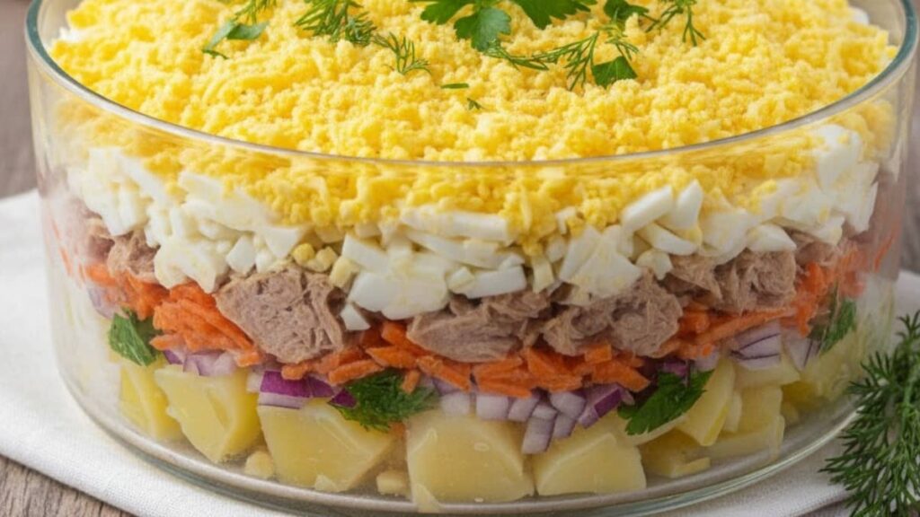 Mimoza salata sa tunjevinom