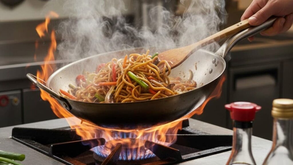 Chow Mein Rezanci sa Povrćem i Sojinim Sosom