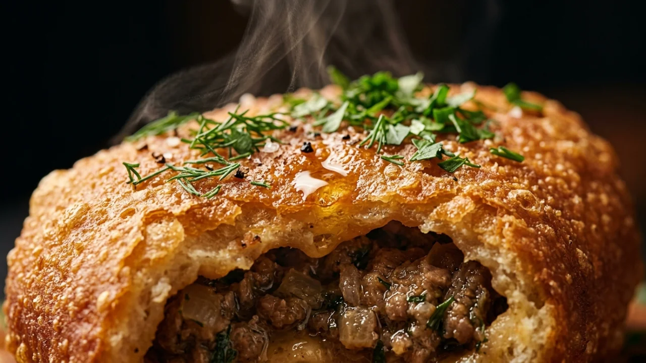 Domaće piroške sa kvascem i nadjevom od jagnjetine | Recept i tehnika