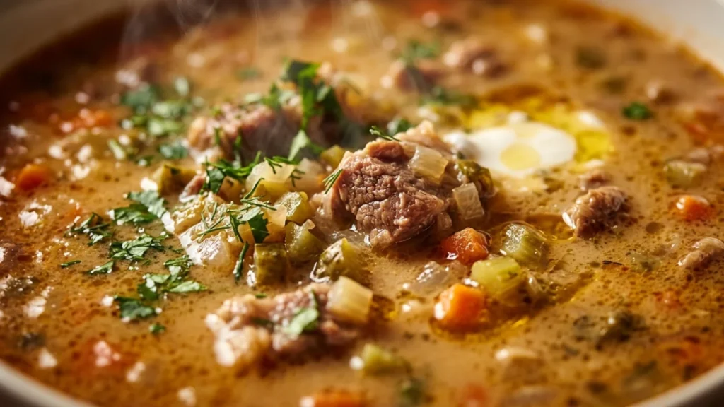 Kafanska čorba od jagnjetine sa kiselim krastavcima | Autentični recept i tehnika