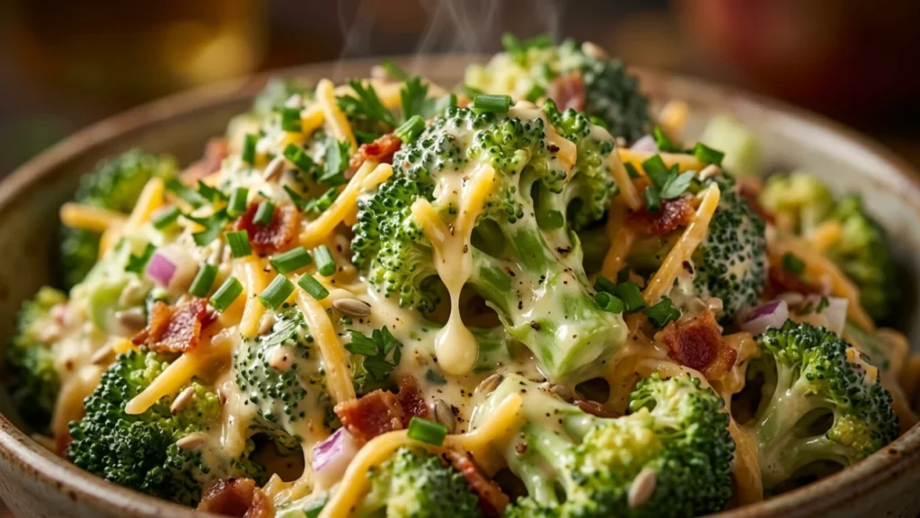 Kremasta salata od brokolisa sa sirom i majonezom | Savršen recept za sve prilike