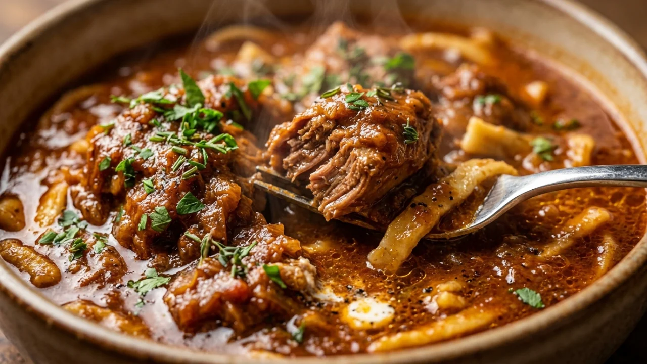Lovački gulaš od zečetine sa domaćim rezancima | Autentični recept i tehnika