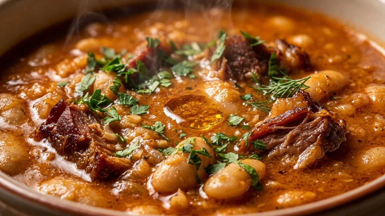 Niška varijanta graha sa dimljenim vratom | Autentičan recept i tehnika