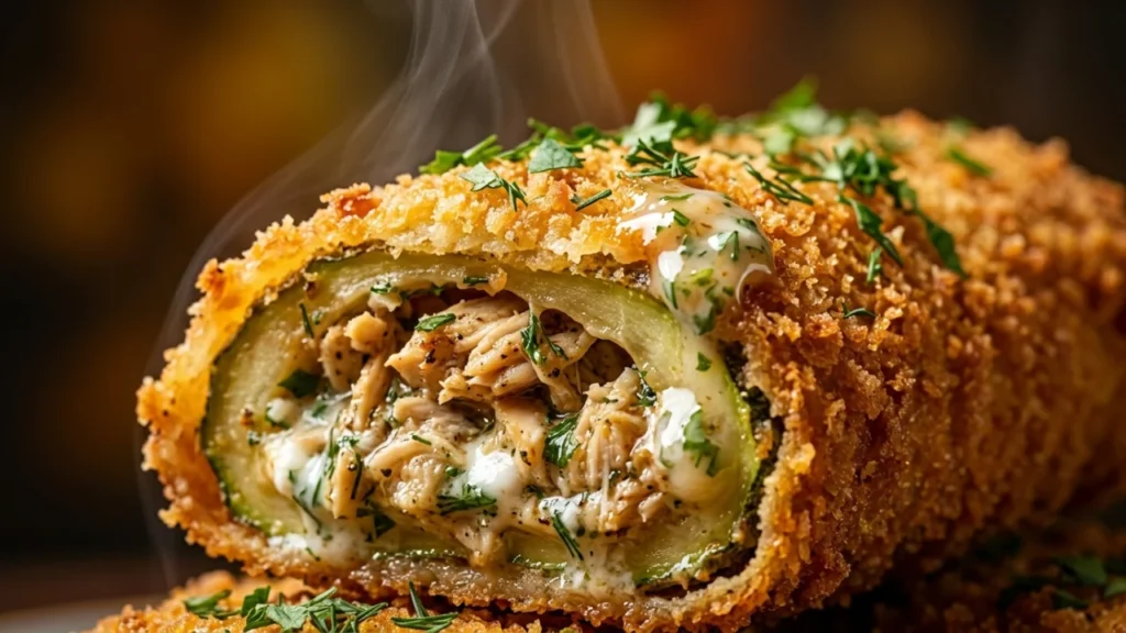 Pohovane Tikvice Punjene Piletinom i Jogurtom | Savršen Recept za Hrskavu Poslasticu