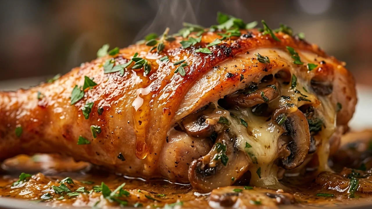 Punjena pileća noga sa pečurkama i sirom: Recept za savršeno pečenje | Vrhunski vodič