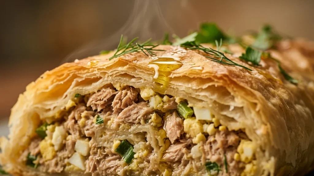 Rolata od gotovih kora sa tunjevinom i jajima: Savršen lak obrok | Recept i tehnika