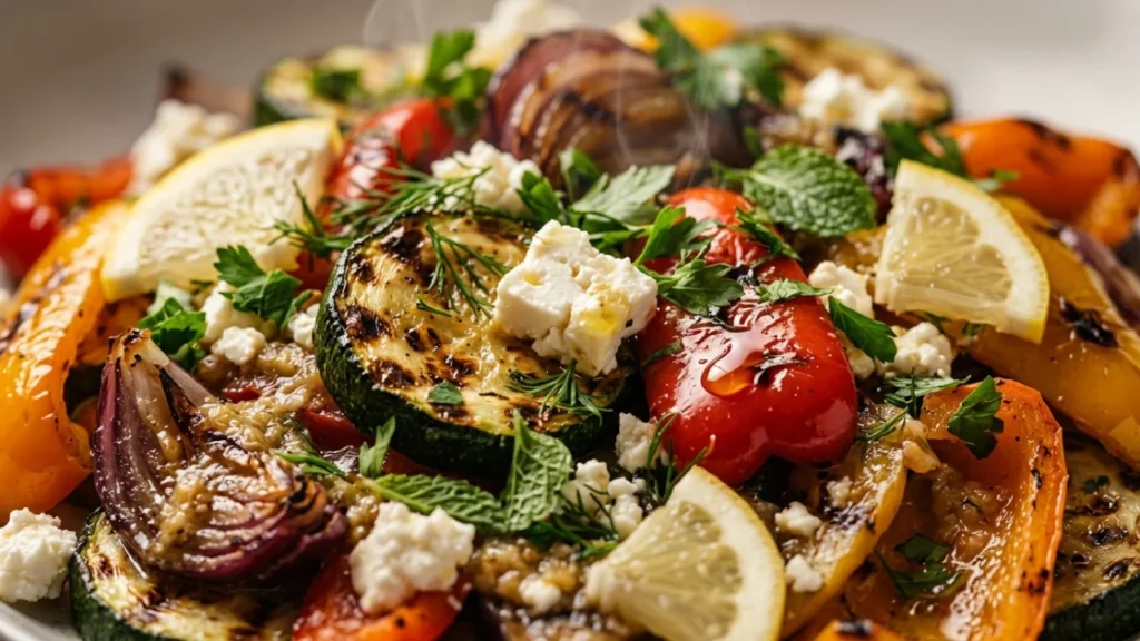 Salata za roštilj – recept za savršeno grilovano povrće sa fetom i limunom