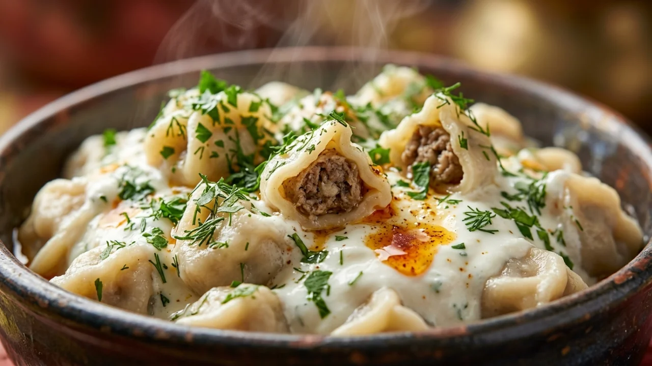 Sarajevske klepe sa junećim farsom i jogurtom | Originalni recept i tehnika