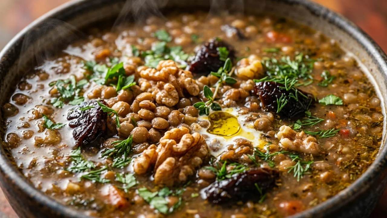 Sočivo od sočiva sa orasima i suvim šljivama | Recept za savršen zimski obrok
