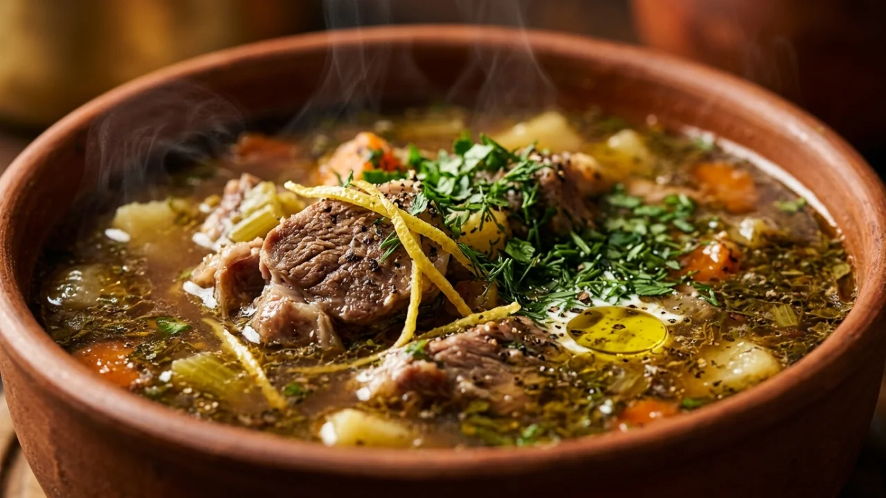 Šumadijska supa od jagnjetine sa korom limuna | Autentičan recept i tehnika