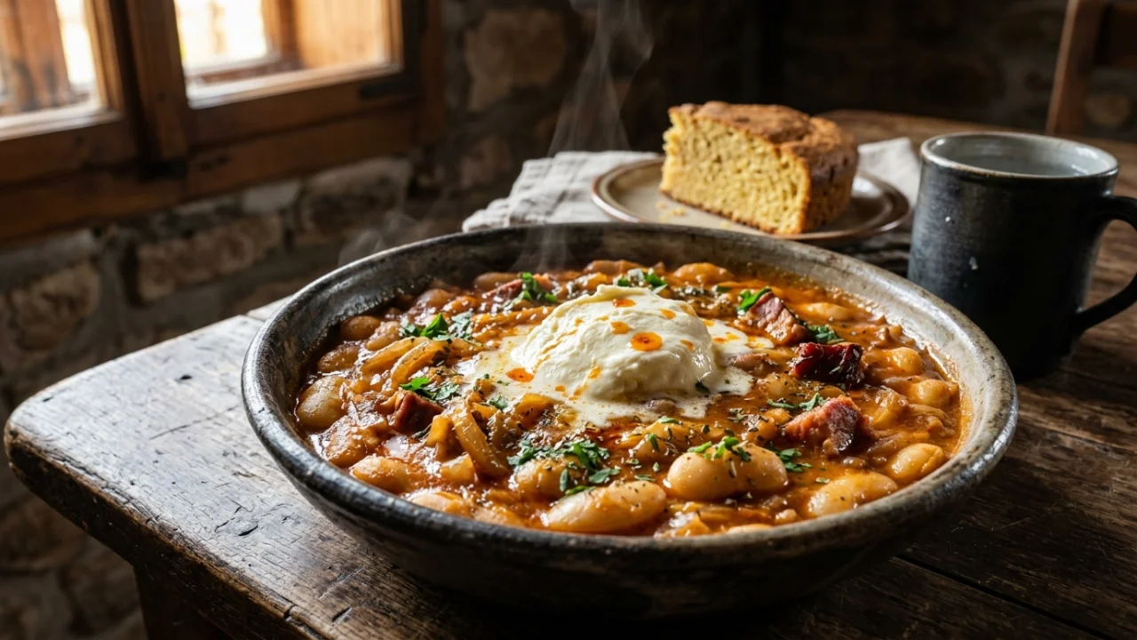 Šumadijski prebranac sa domaćim kajmakom | Originalni recept i tehnika