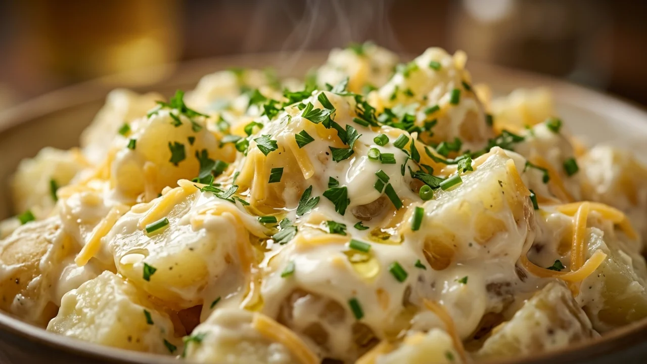 Kremasta salata od krompira sa sirom i majonezom | Savršen recept od šefa
