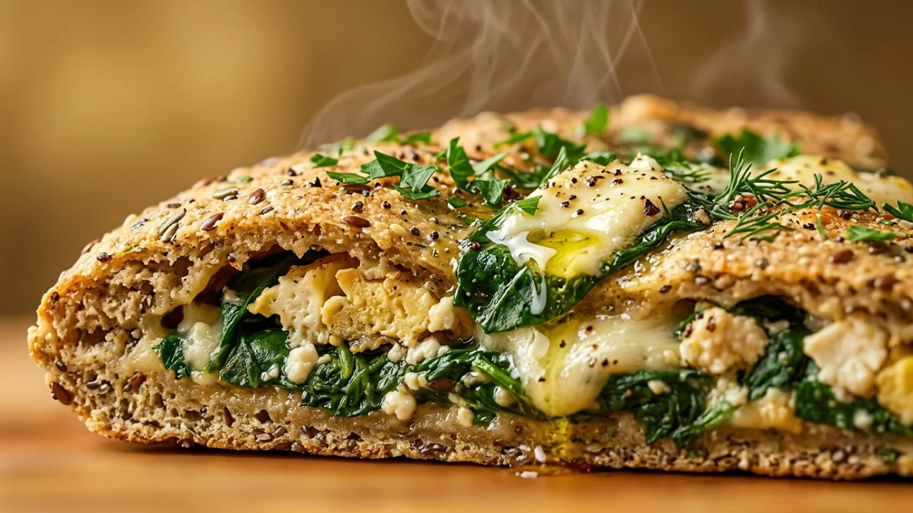 Low Carb Pita sa Špinatom, Sirom i Jajima na Testu od Celine | Recept bez Glutena