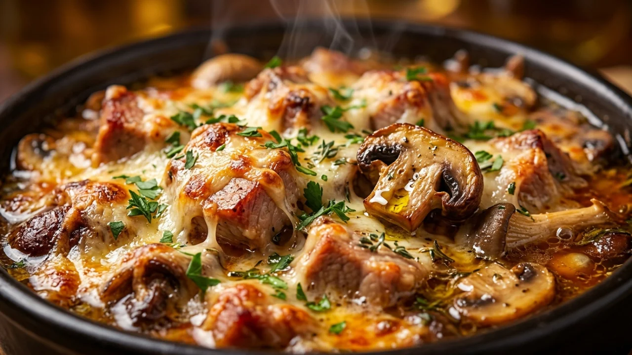 Meso sa pečurkama i kačkavaljem pečeno u rerni | Savršen recept od šefa