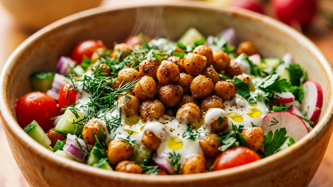 Moderni Zdravi Recept: Bowl sa Leblebijom, Jogurtom i Svežim Povrćem | Vodič za Savršen Obrok