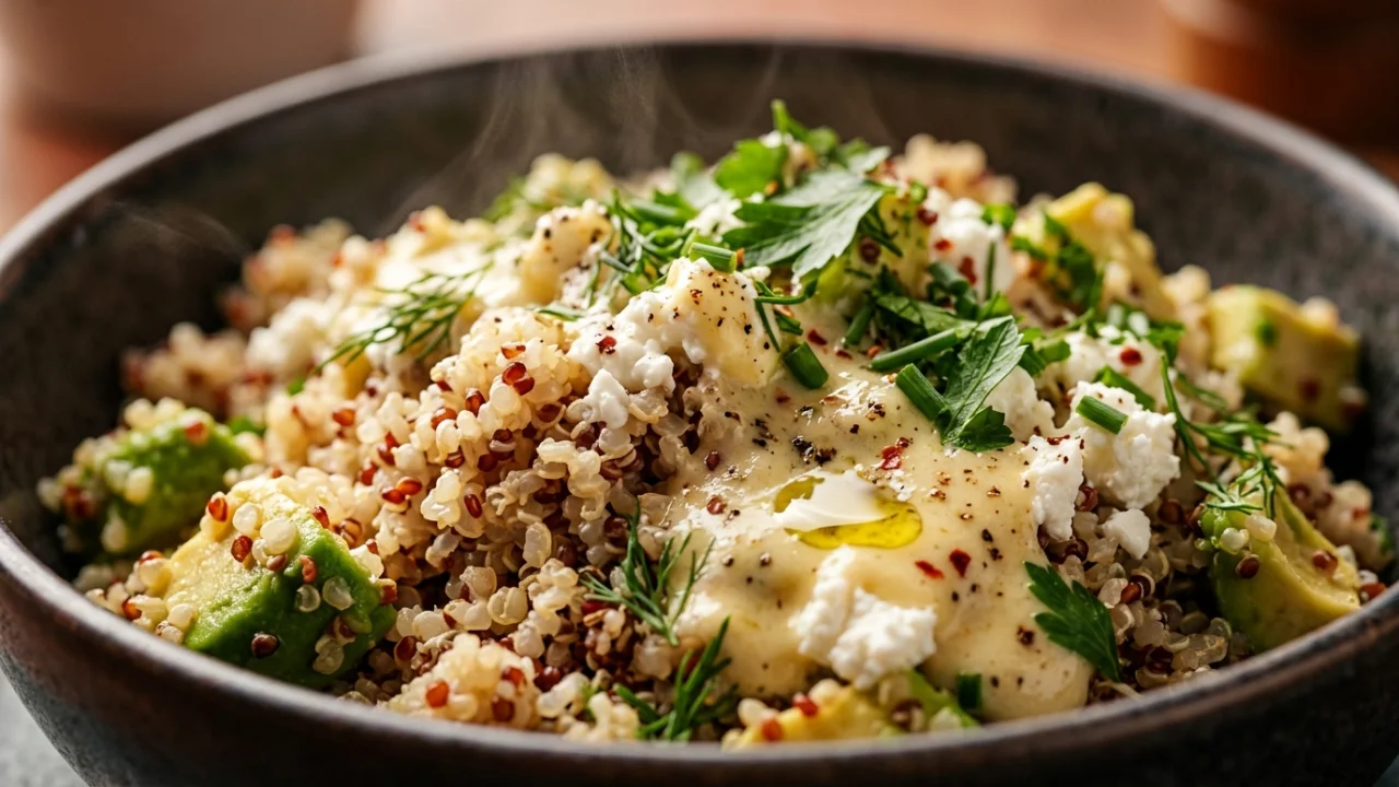 Obrok salata sa quinoom, avokadom i kozjim sirom | Savršen recept za zdrav ručak