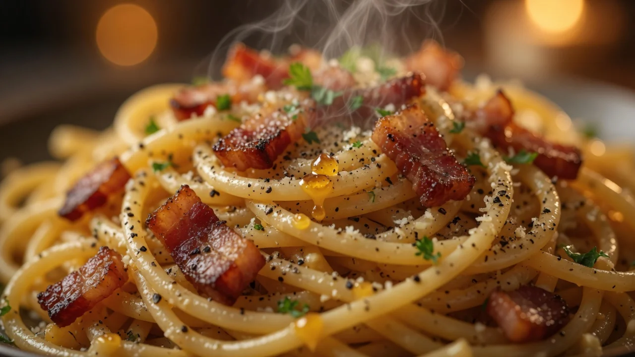 Originalni Spaghetti Carbonara sa Guancialeom i Crnim Paprom | Recept i Tehnika