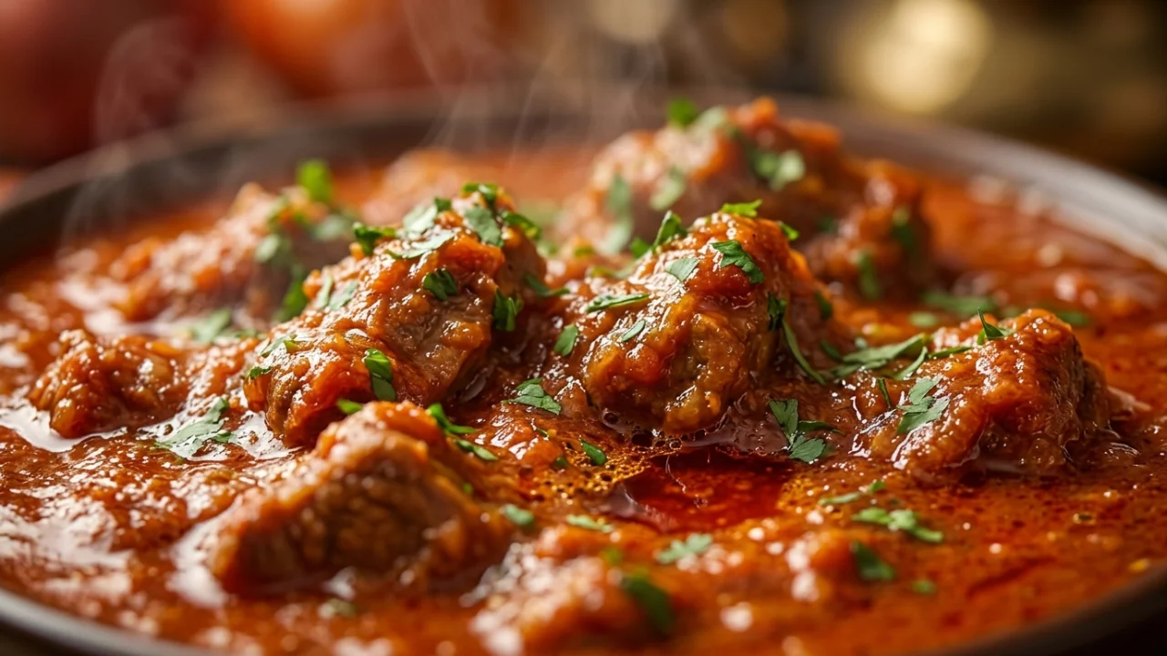 Pikantno jagnje u sosu od ljute paprike i paradajza | Recept & Tehnika
