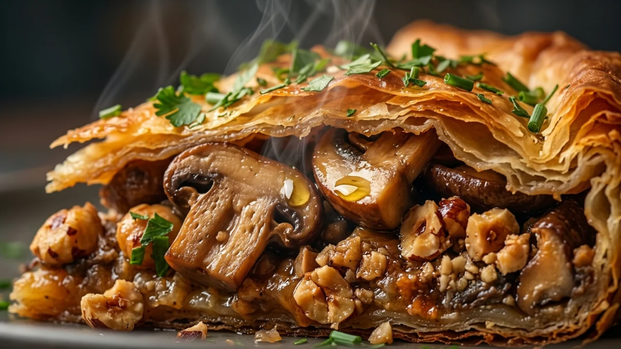 Pita sa pečurkama i lešnicima – Posni recept za svečane prilike | Vrhunski vodič