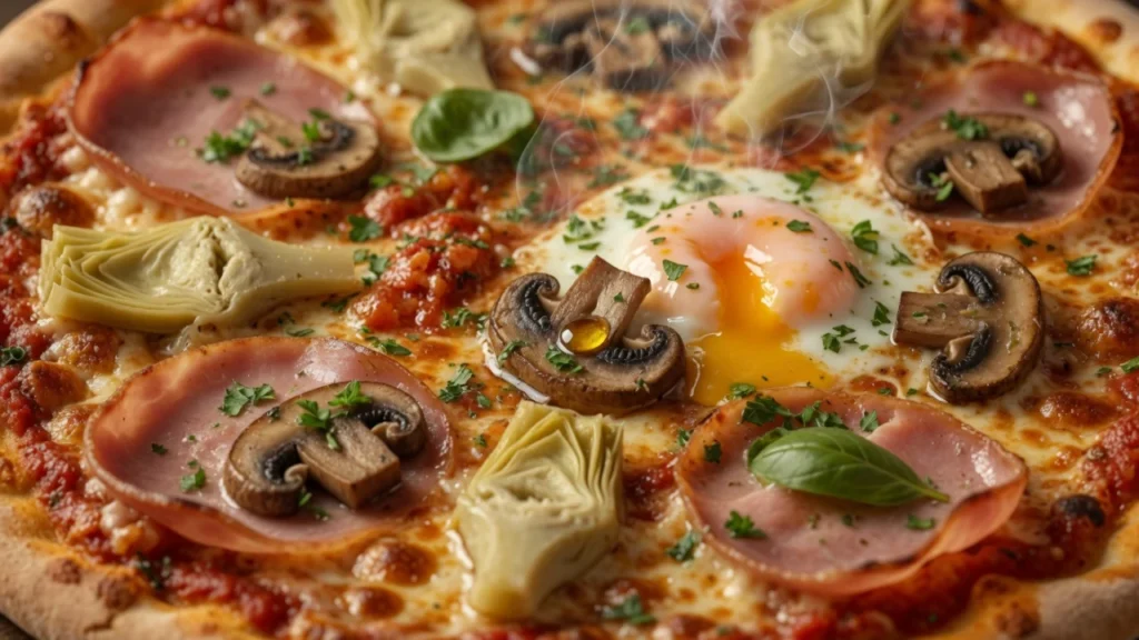 Pizza Capricciosa Recept: Savršena Kombinacija Šunke, Gljiva, Artičoka i Jaja