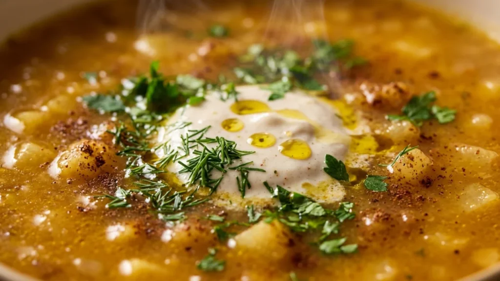 Posna Juha od Repice sa Cimetom i Kiselim Vrhnjem od Badema | Recept i Tehnika