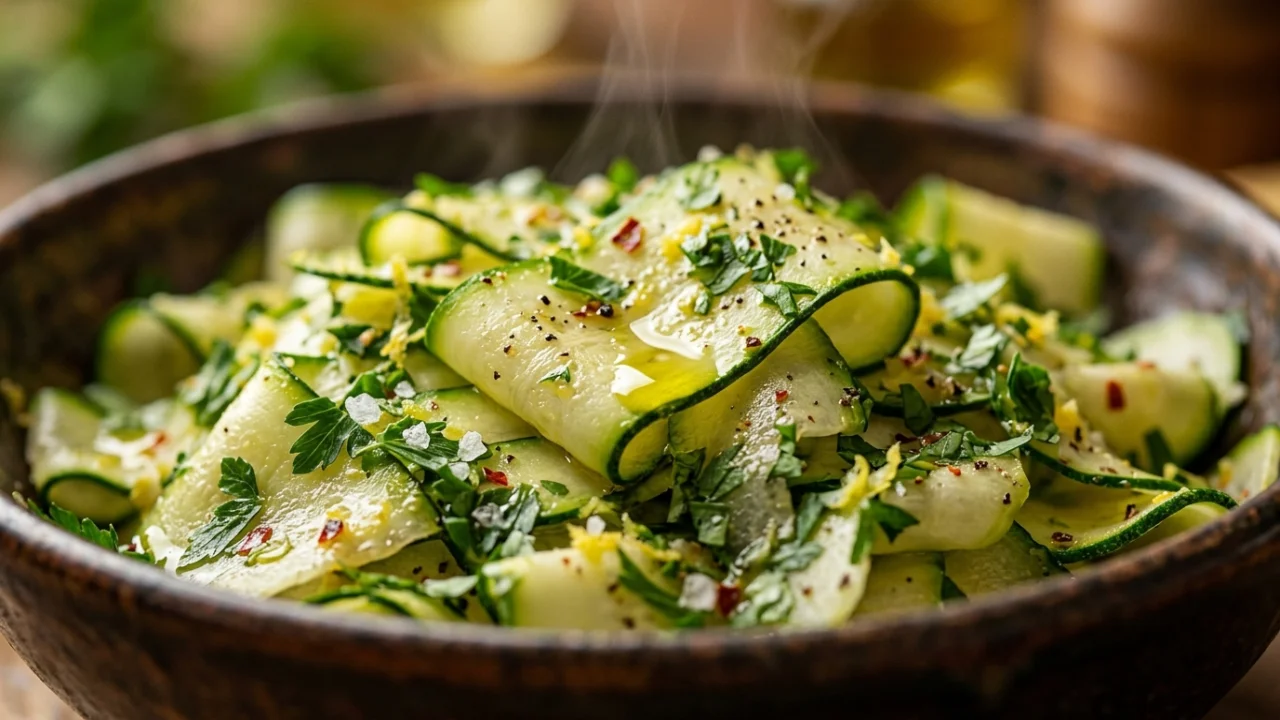 Posna salata od tikvica sa limunom i peršunom | Recept i tehnika