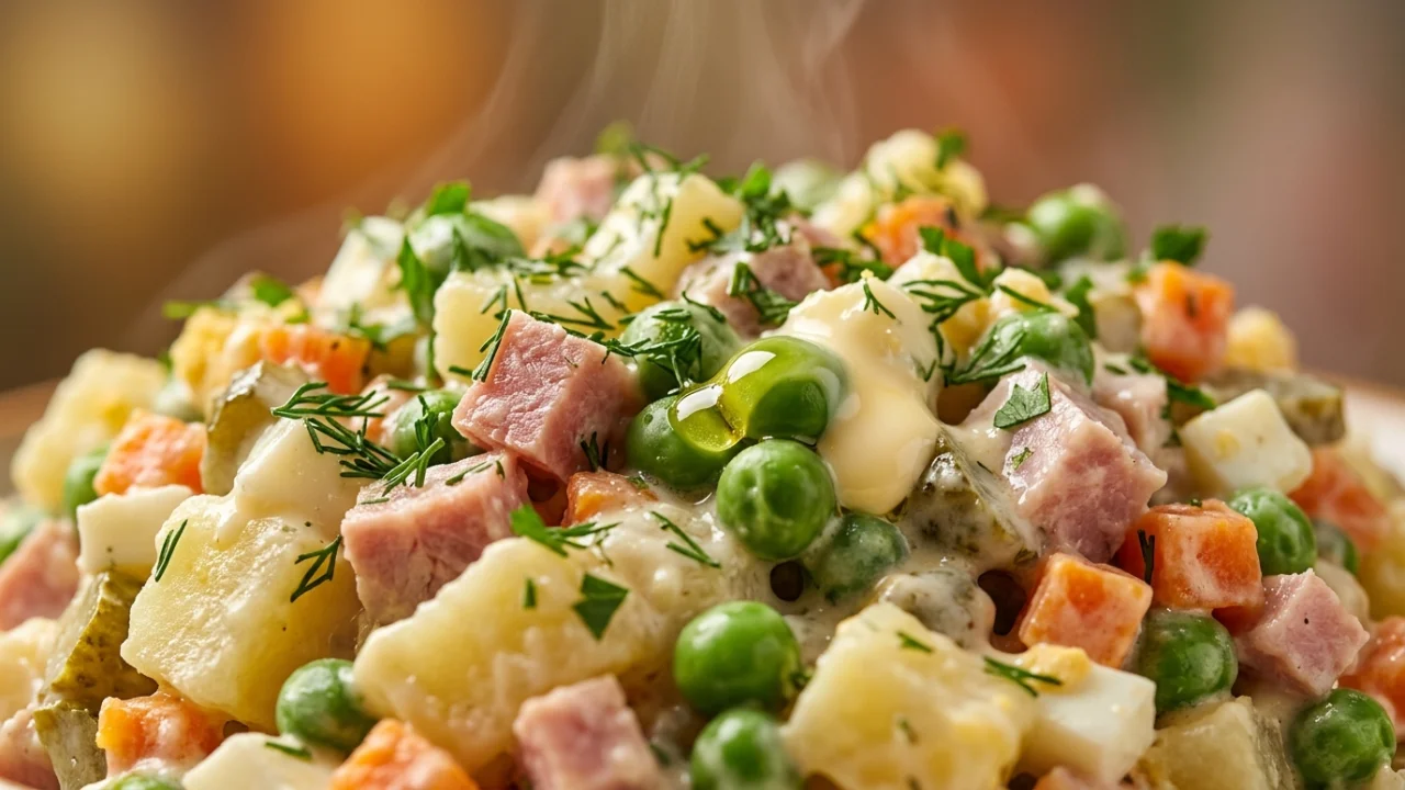 Ruska salata sa graškom i šunkom: Recept, tehnika i nauka iza savršenstva