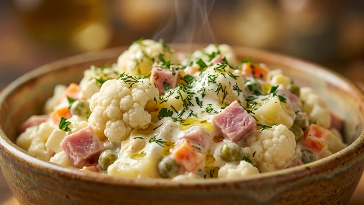 Ruska salata sa karfiolom i šunkom: Recept za savršen praznični specijalitet