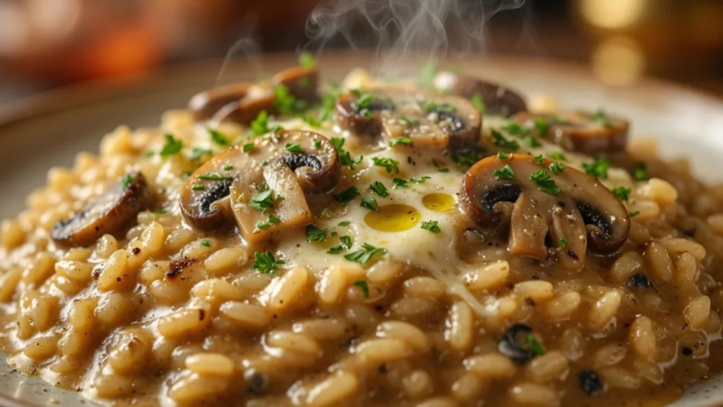 Savršeni Risotto ai Funghi: Vodič za Kremasti Italijanski Rižoto sa Šampinjonima i Parmezanom