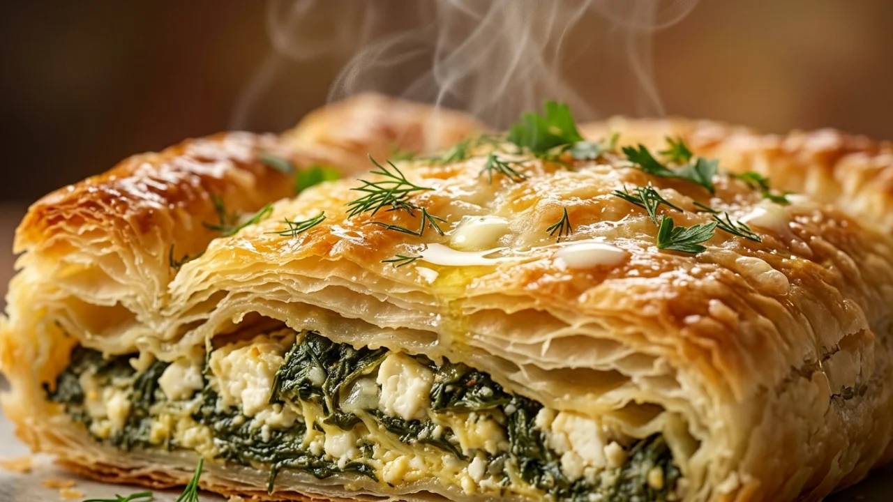 Slana pita sa spanaćem, sirom i jajima: Savršenstvo lisnatog testa | Recept