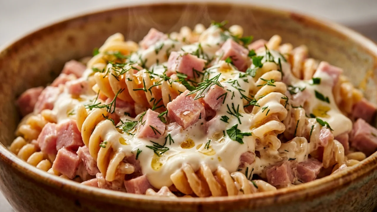 Slavska salata sa testeninom, šunkom i pavlakom | Recept za savršenstvo