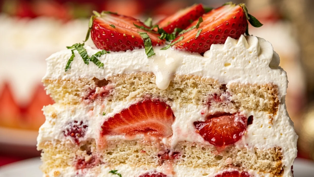 Svečana torta sa jagodama i krem šantom | Recept za savršenu domaću tortu