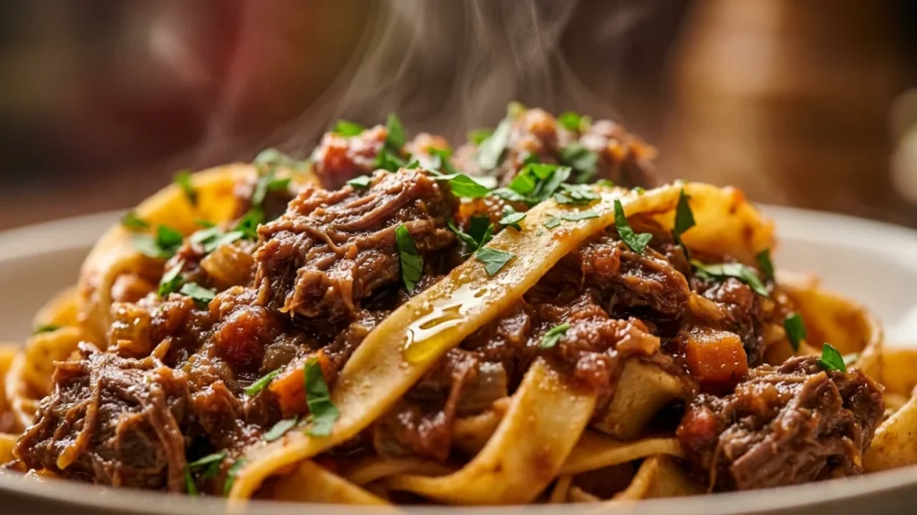 Tagliatelle sa govedjim raguom i crvenim vinom | Autenticni italijanski recept
