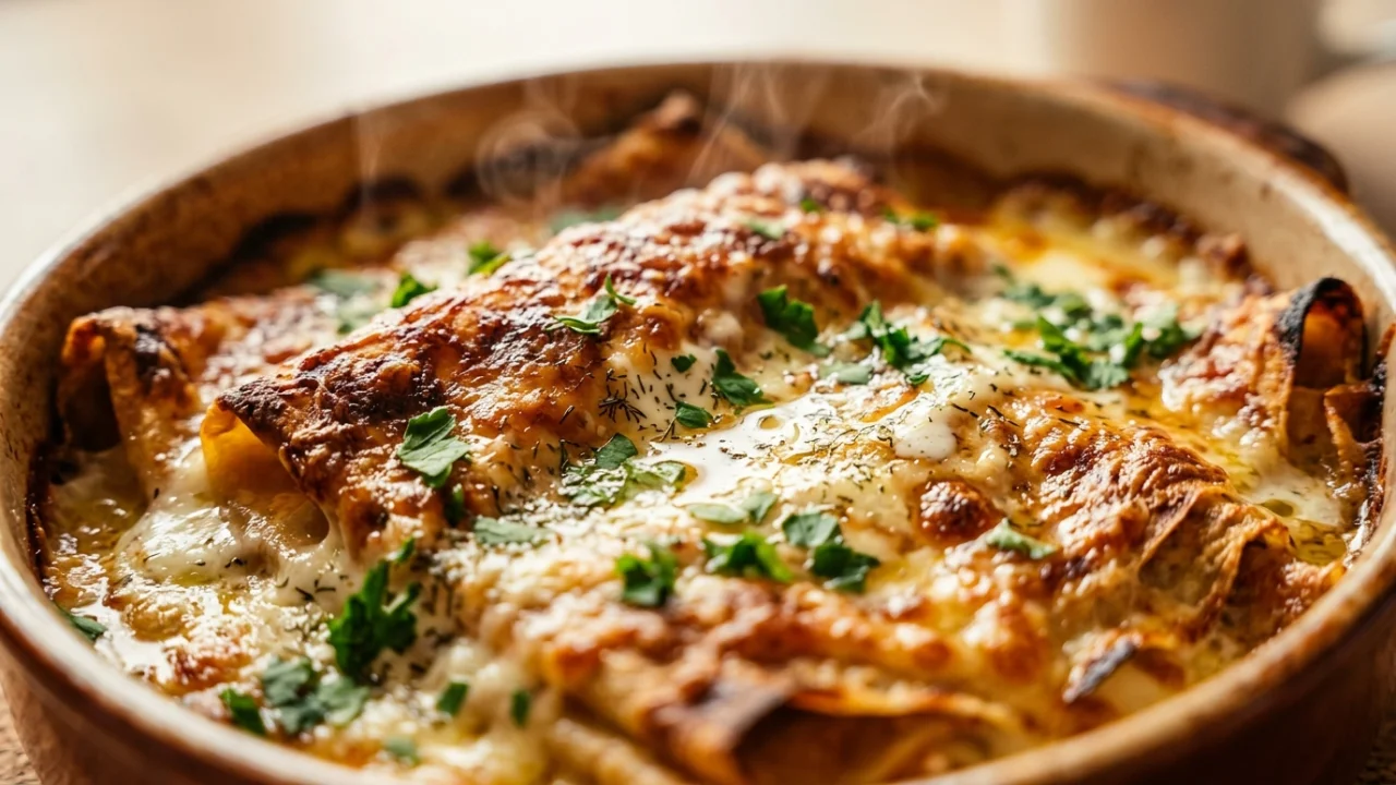 Zapečene palačinke sa sirom i jogurtom | Savršen recept za porodičnu večeru