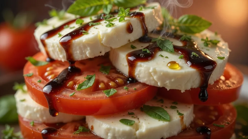 Caprese Sendvič sa Mozzarellom, Paradajzom i Balsamik Glazurom | Savršenstvo Simpliciteta