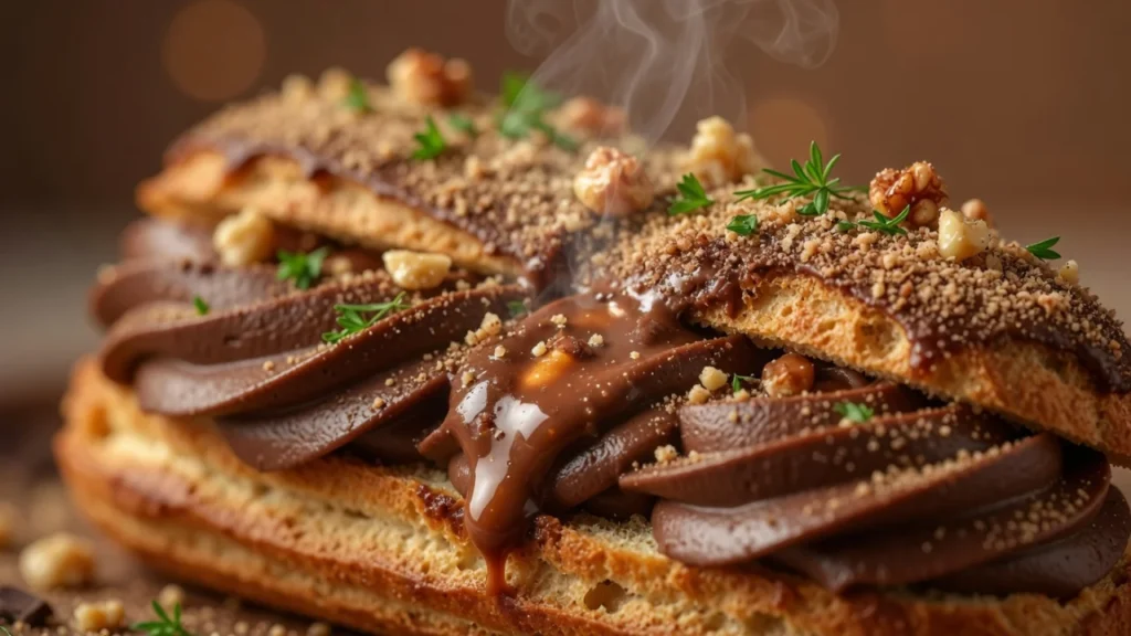 Ekleri sa čokoladnim kremom i praškom od oraha | Vrhunski recept i tehnika