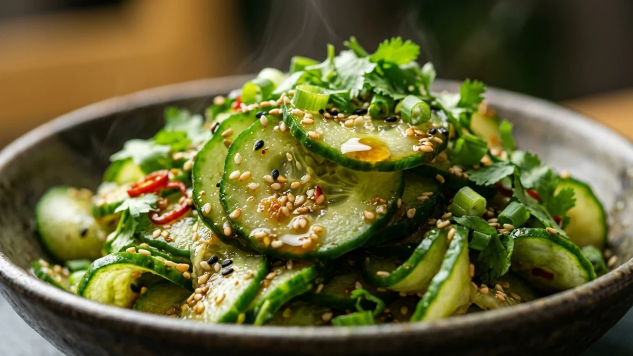Japanska salata sa krastavcima, sesamom i sojinim sosom | Recept za savršenstvo