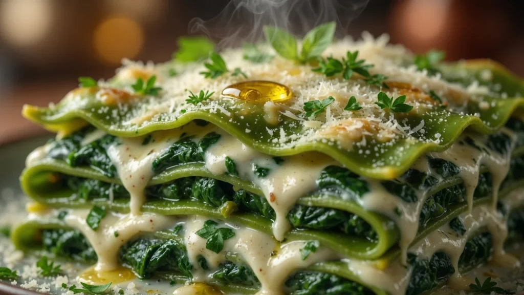 Lasagne Verdi sa Špinatom, Bešamelom i Parmezanom | Recept i Tehnika