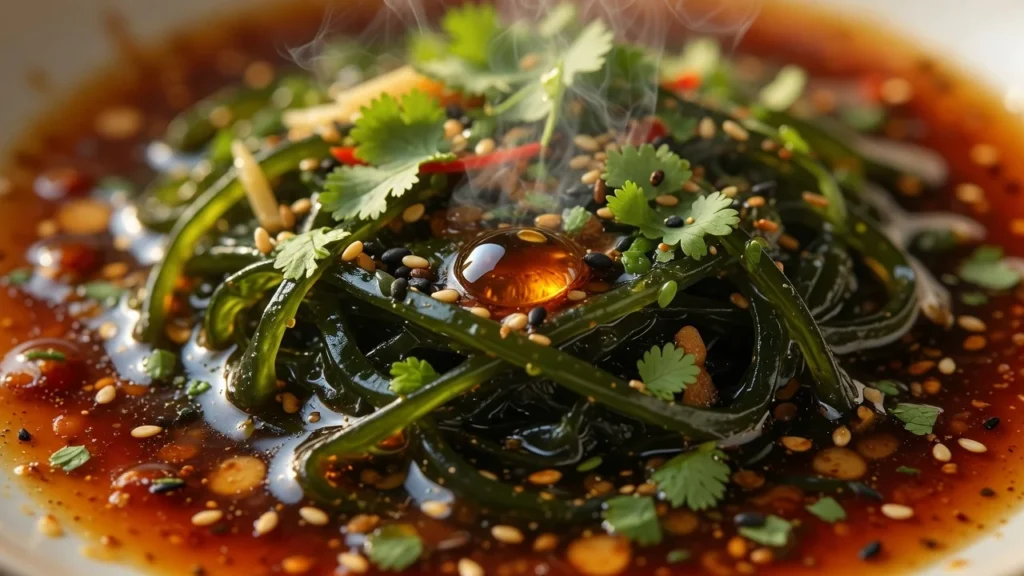 Salata od algi sa sesam uljem i sojinim sosom | Recept i tehnika majstora