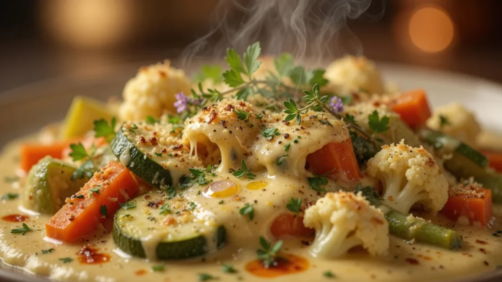 Savršeno Povrće u Bešamel Sosu sa Sirom i Začinskim Biljkma | Recept & Tehnika