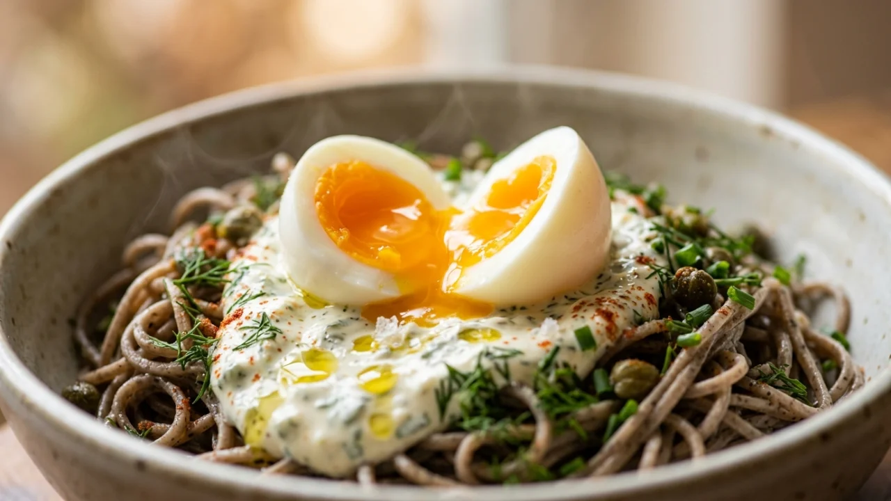 Soba sa hladnim jajima i tartar sosom | Savršen letnji obrok