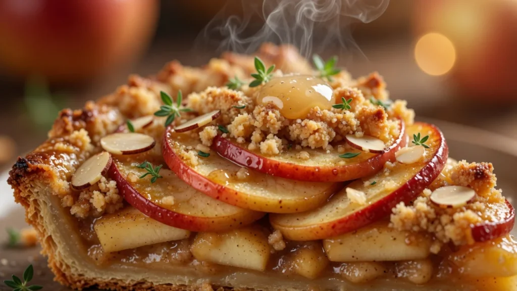 Tarte aux pommes sa cimetom i krunom od badema | Savršeni francuski pita od jabuka